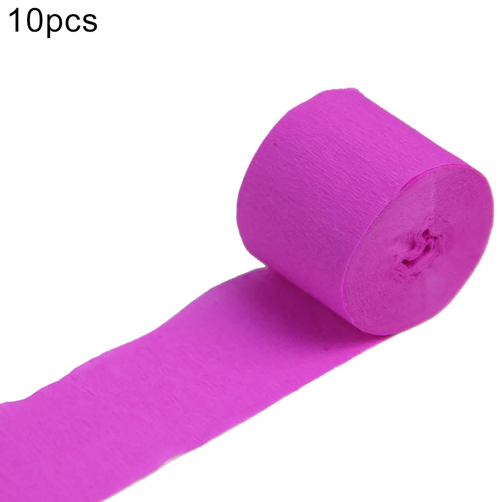 

New 10Pcs 10m Crinkled Paper Flower Packaging Paper Bouquet DIY Decoration Handmade Craft Gift Wrapping Party Xmas Decor