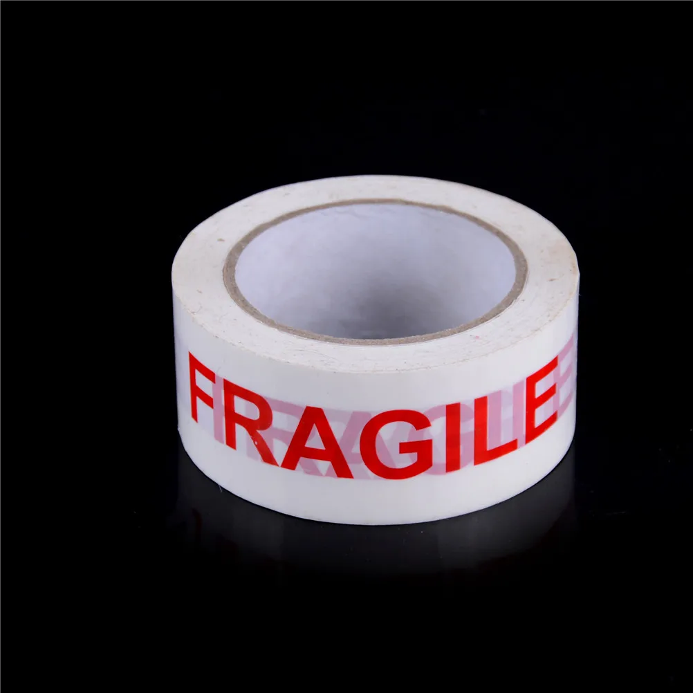 Белая и красная БОПП лента с надписью fragile 4 7 см * 85 м практичная для упаковки