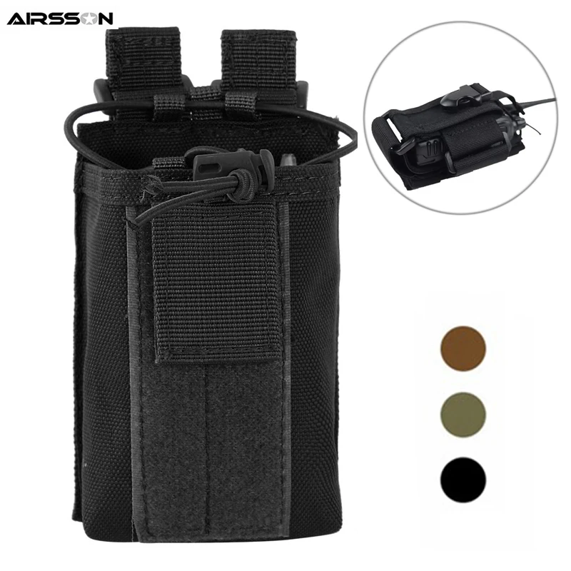 Тактический Molle Walkie talkie чехол Кобура 1000D портативный военный Чехол