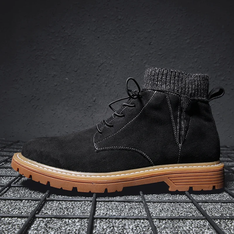 

boty high home coturno summer boot top man winter riding stylish boots dress Winter mens sneakers for casual leather ankle men