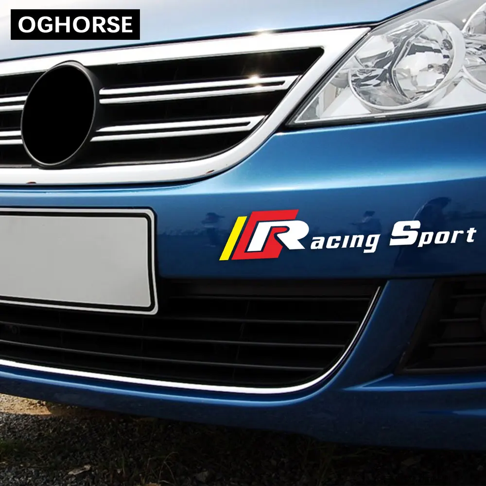 2 шт. наклейка на передний бампер для Volkswagen Golf 5 6 7 Polo Passat B5 B6 B7 Tiguan Scirocco CC Bora MK4 MK5 MK6