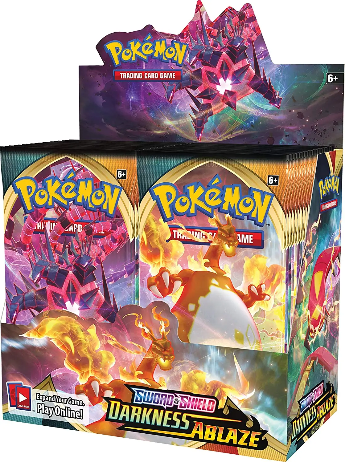 Cartas de Pokemon TCG: Sword & Shield Darkness Ablaze, 324 unidades, 36 bolsas selladas, caja de refuerzo, Colecci&oacute;n, juego de cartas comerciales, juguetes para ni&ntilde;os-0