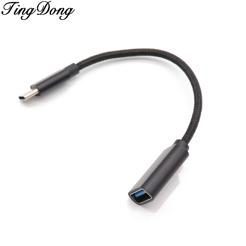 Кабель адаптер OTG Type C с разъемом на USB 3 0 для зарядки и синхронизации данных