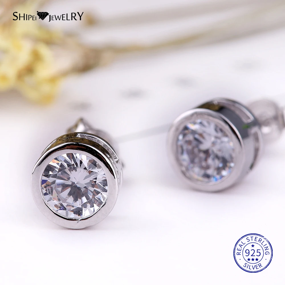 Женские серьги гвоздики из серебра 100% пробы|Серьги-гвоздики| |