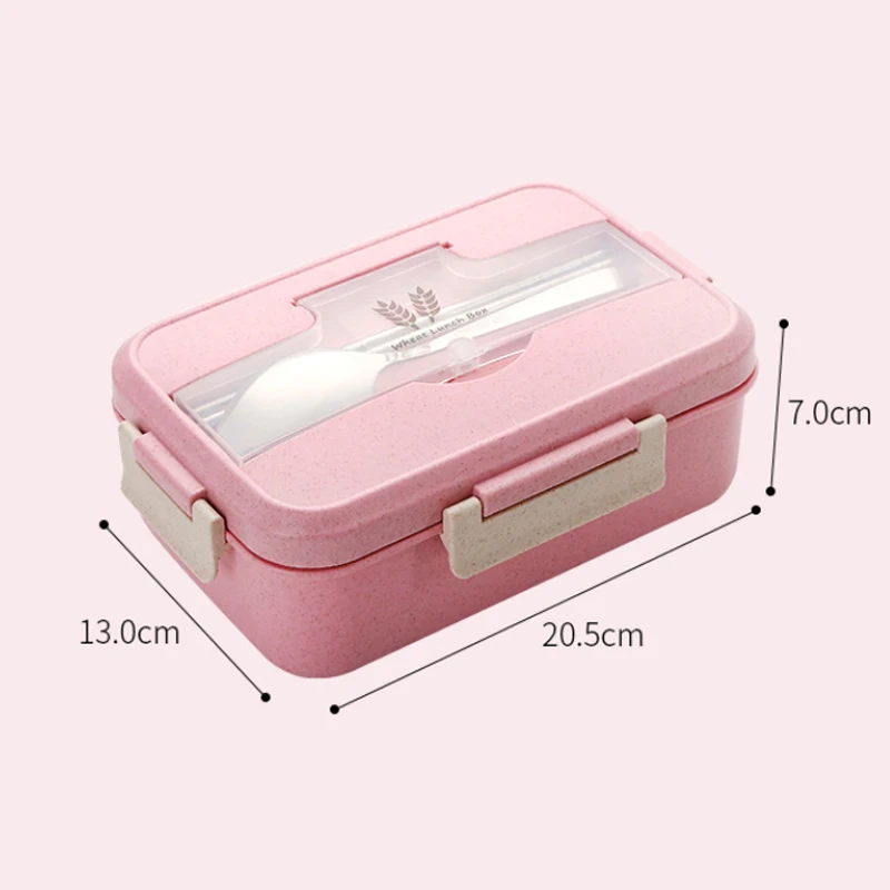 

Portable 1200ml Healthy Material Lunch Box Wheat Straw Bento Boxes Microwave Dinnerware Food Storage Container Lunchbox