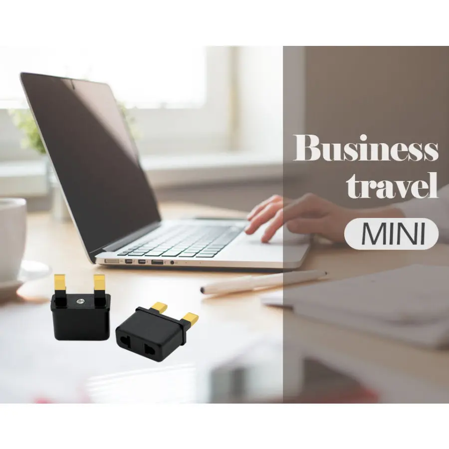 Миниатюрный 2-контактный адаптер питания для Великобритании сменный США