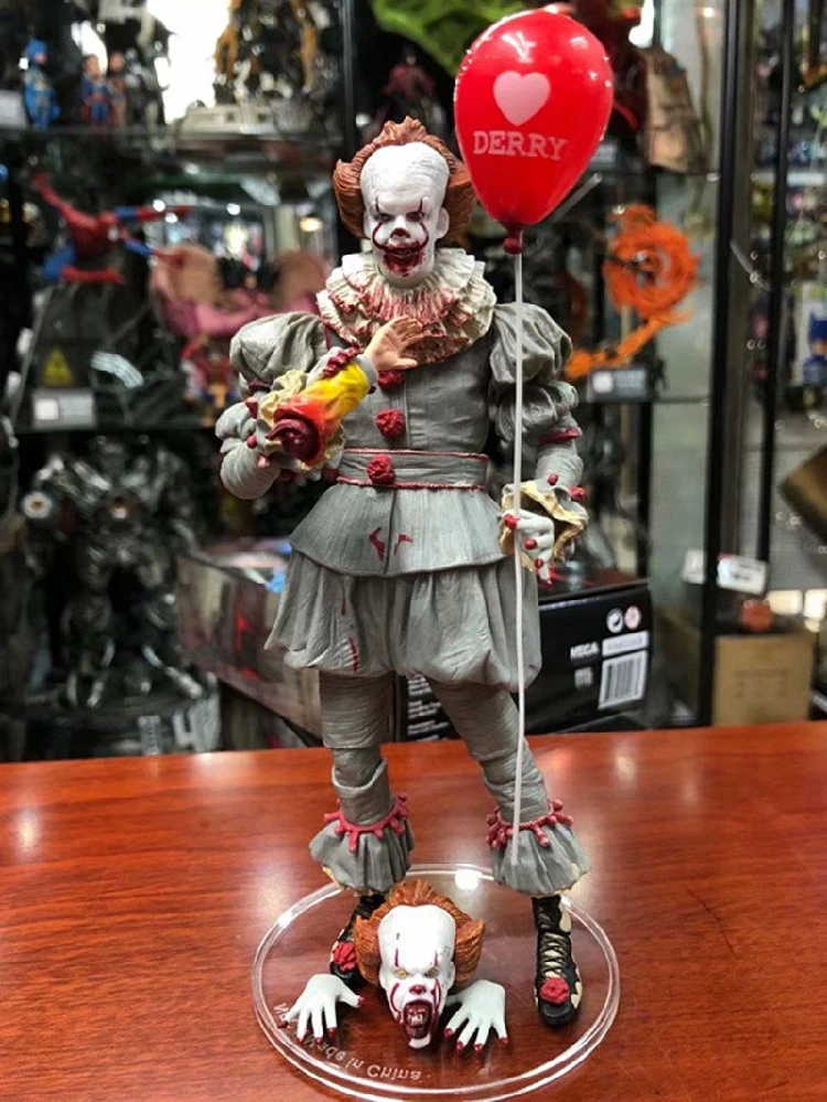 

Lensple NECA Toys Stephen King's It the Clown Pennywise Figure PVC Horror Action Figures Collectible Model Toy