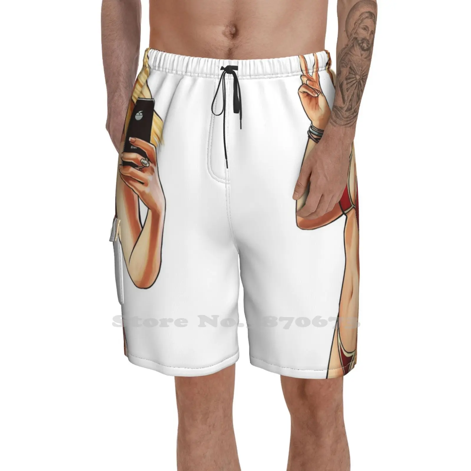 

Gta Girl Men'S Sports Beach Shorts Gta Pinup Gta 5