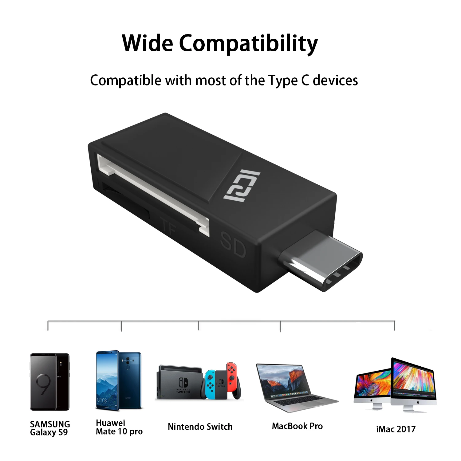 ICZI USB C TF Micro SD кард ридер Тип OTG адаптер карта памяти конвертер для samsung S10/S9/S8 MacBook Pro