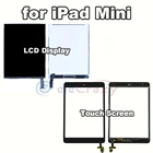 ЖК-дисплей и дигитайзер сенсорного экрана класса AAA для iPad mini 1 Mini1, A1432, A1454, A1455, замена в сборе, 100% Протестировано