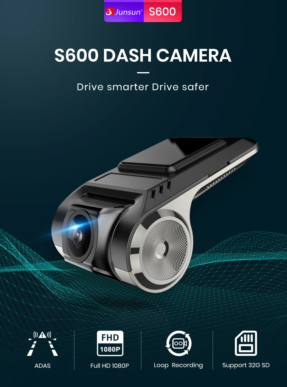 Для Junsun Android мультимедийный плеер с ADAS Автомобильный видеорегистратор FHD 1080P или 720P