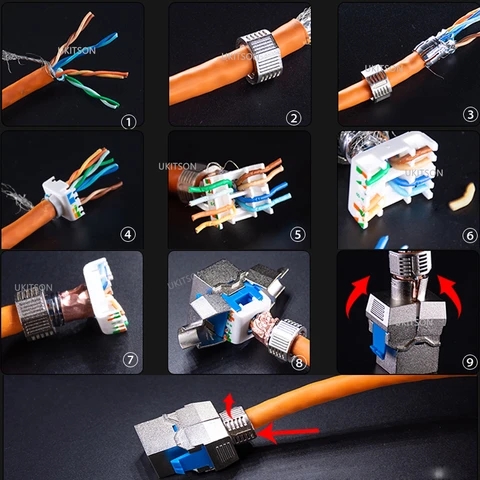Сетевая панель CAT8 RJ45, 2 порта, 40 Гбит/с, суперскоростная, для подключения к Интернету