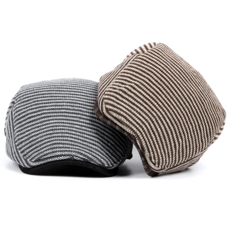 Хлопковый берет черная весенне Осенняя шапка для мужчин и женщин регулируемый