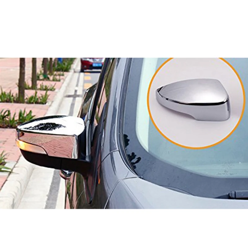 Боковое зеркало Чехлы заднего вида внешняя крышка для Ford Escape Kuga 2013 2019 хром 2
