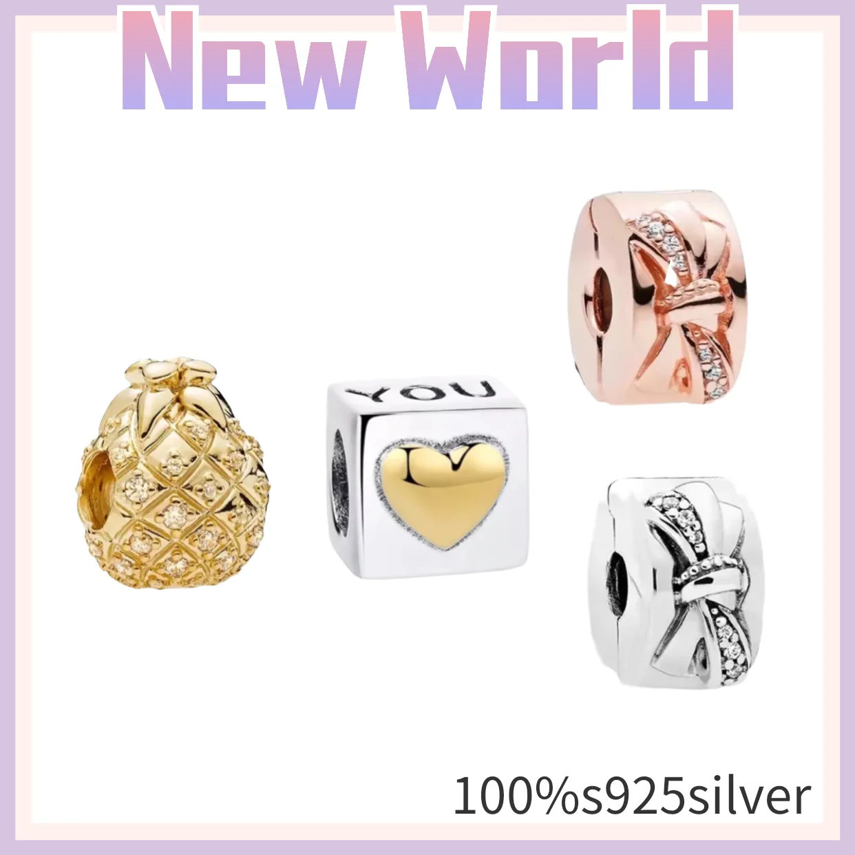 

Hot style 100%S925 Sterling pandora Silver Charm Bead Charm Custom Jewelry for Women Creative Classic Jewelry Bead Pandodiy