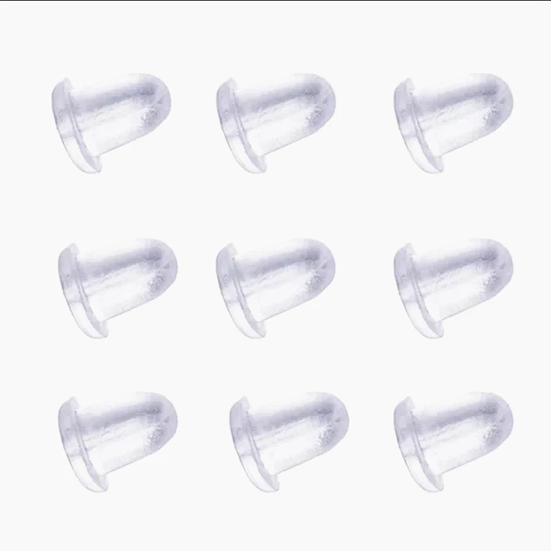 

Hot Wholesale Practical 500pcs Rubber Earring Back Stoppers Ear Post Nuts 4MM