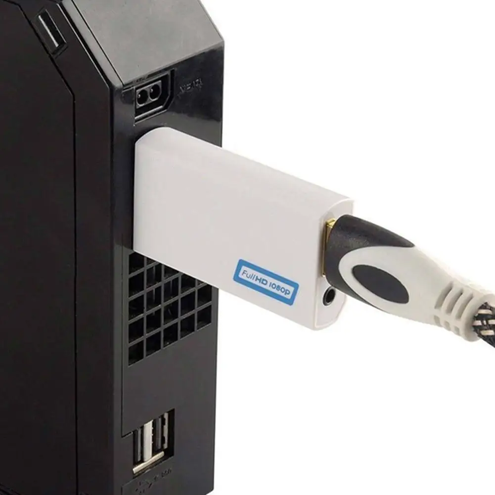 Адаптер WII в HDMI совместимый с Wii 2hdmi преобразователь 3 5 мм аудиоадаптер для ПК HDTV