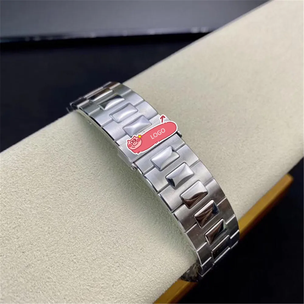 

Patek Watch 40MM Men 9015 Automation Japan Movement For Man wristwatch Stainless steel Case Sapphire Glass Watch