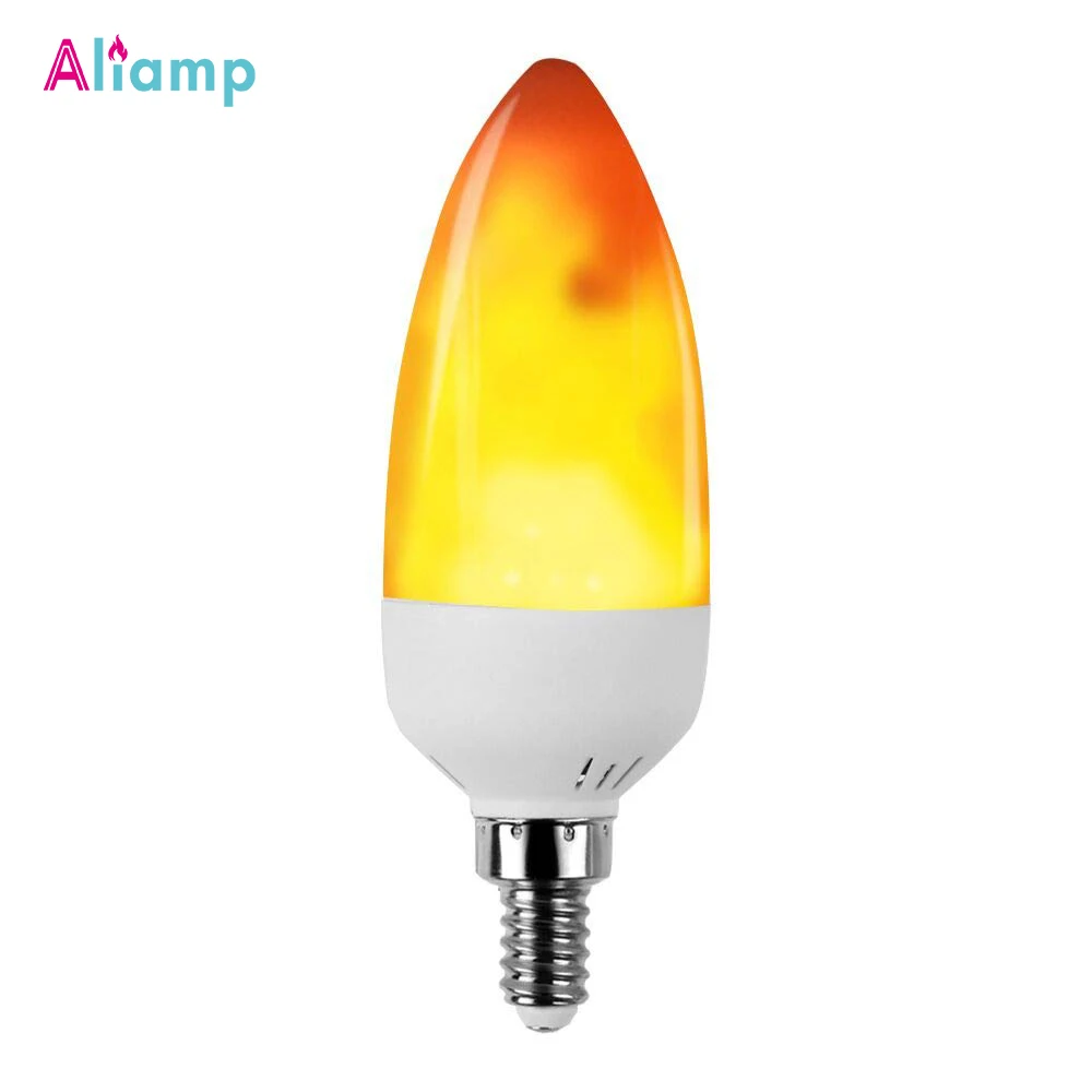 Светодиодная лампа E14 с эффектом пламенсветильник 150 люмен теплый белый свет 1300K