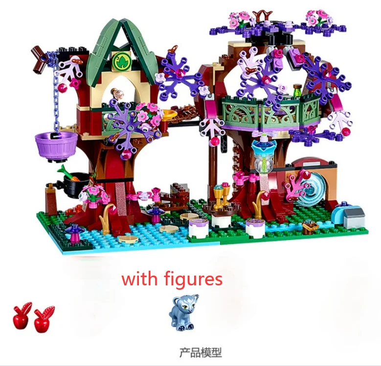 

10414 507Pcs Elves Treetop Hideaway Emily Jones Building Bricks Model Building Kits Toy For Children Christmas birthday Gifts