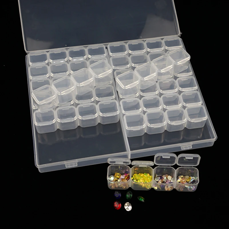 

56-Grid Nail Storage Box Plastic Storage Case for Women Nail Art Storage Tool Convenient And Fast Storage Case Storage Tool