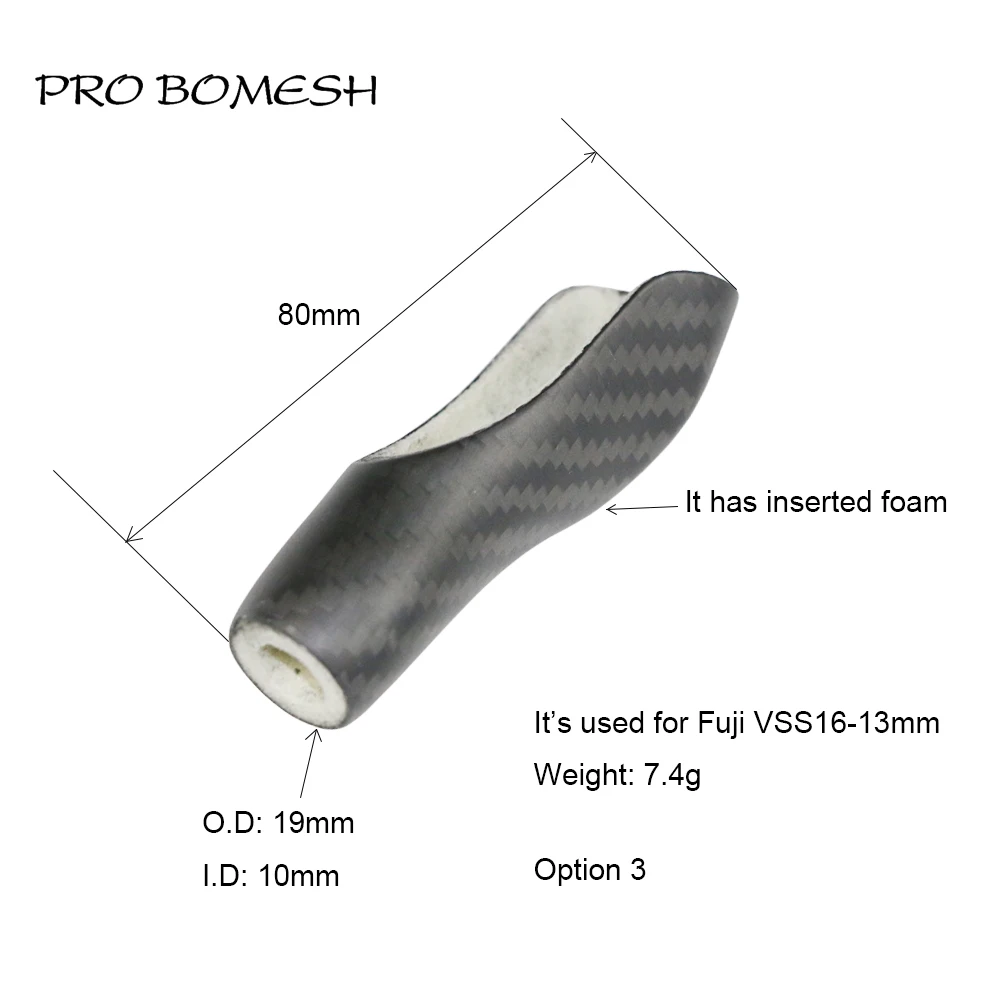 Pro Bomesh 1 шт. Fuji VSS #16 4 3 г 8 углеродное волокно задняя рукоятка Сплит захват DIY
