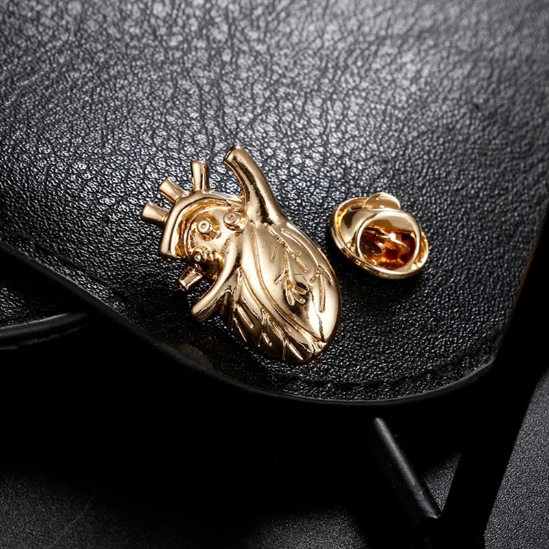 Красные эмалированные Броши с сердечком для женщин и мужчин больница клиника