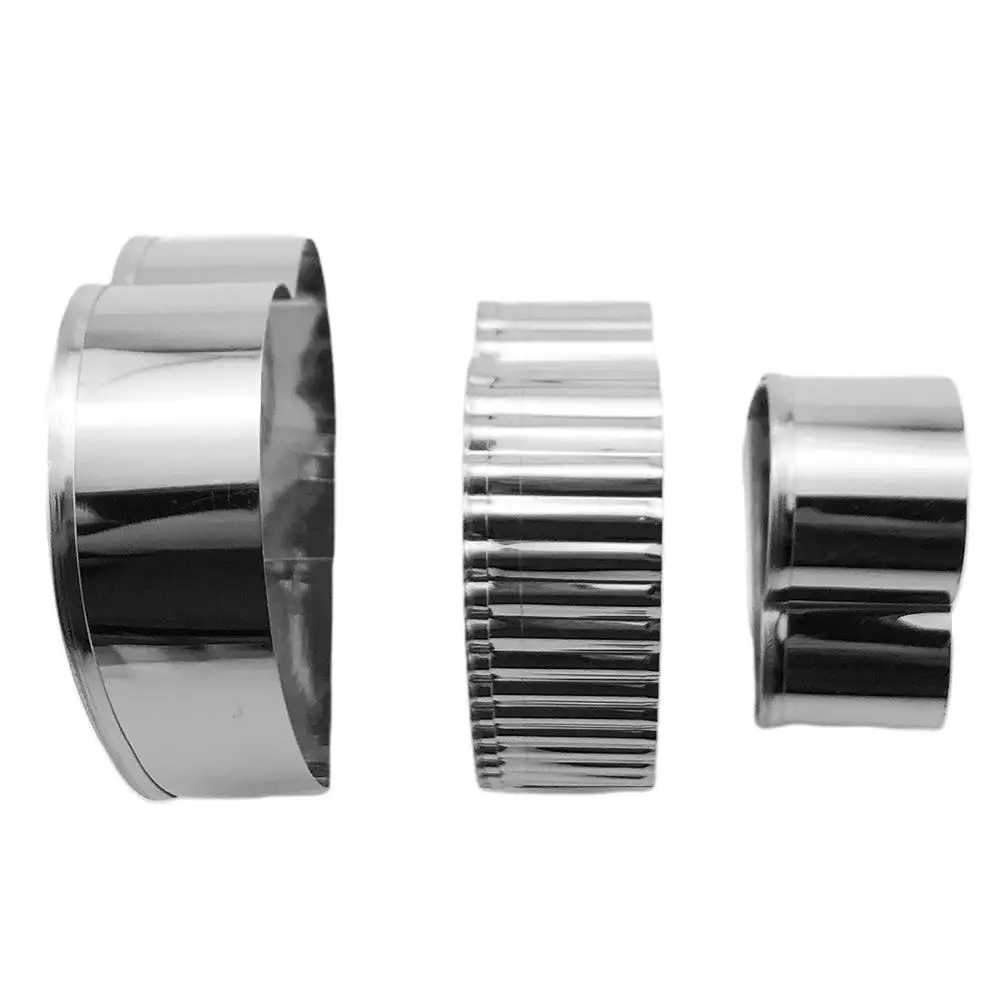 3 шт./компл. сердце Форма печенья прессформы Нержавеющая сталь резак для резки