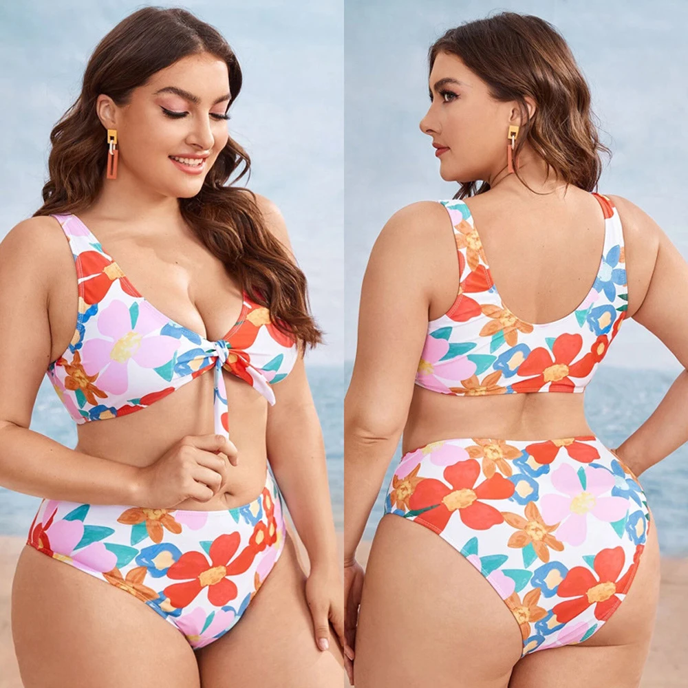 

126 Elegant Fat Bikinis Push Up Big Beachwear Sexy Female Africa American Women's Swimming Suit Plus Size 2 Piece Swimsuit Fused