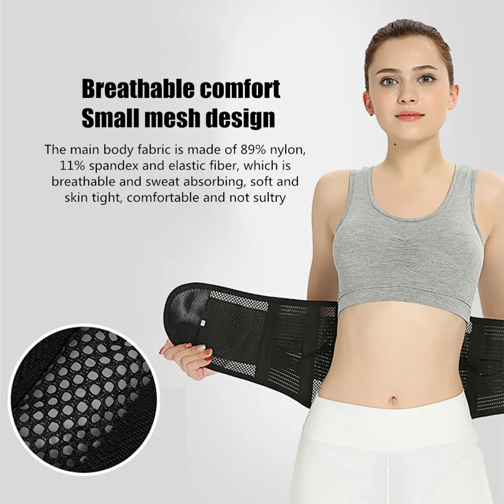 

High Waist Protect Belt Magnetic Therapy Warm Waist Belt with steel Lumbar Disc Muscle Strain Pain Relief Self Heating Massager