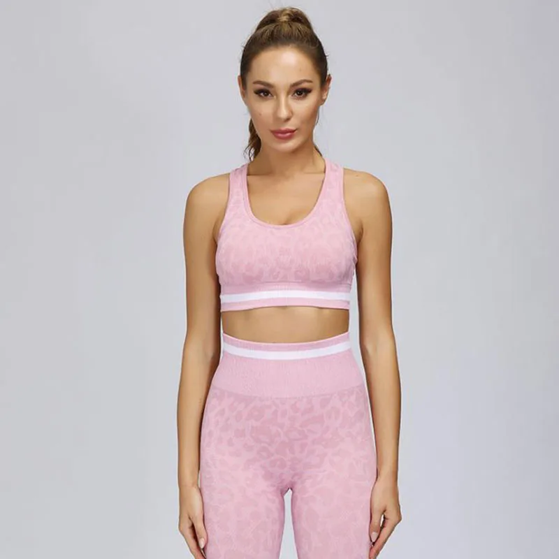 

Ladies Workout Wear Yoga Wear High Waist Seamless Yoga Pants Skinny Sports Bra Sports Pants Yoga Set