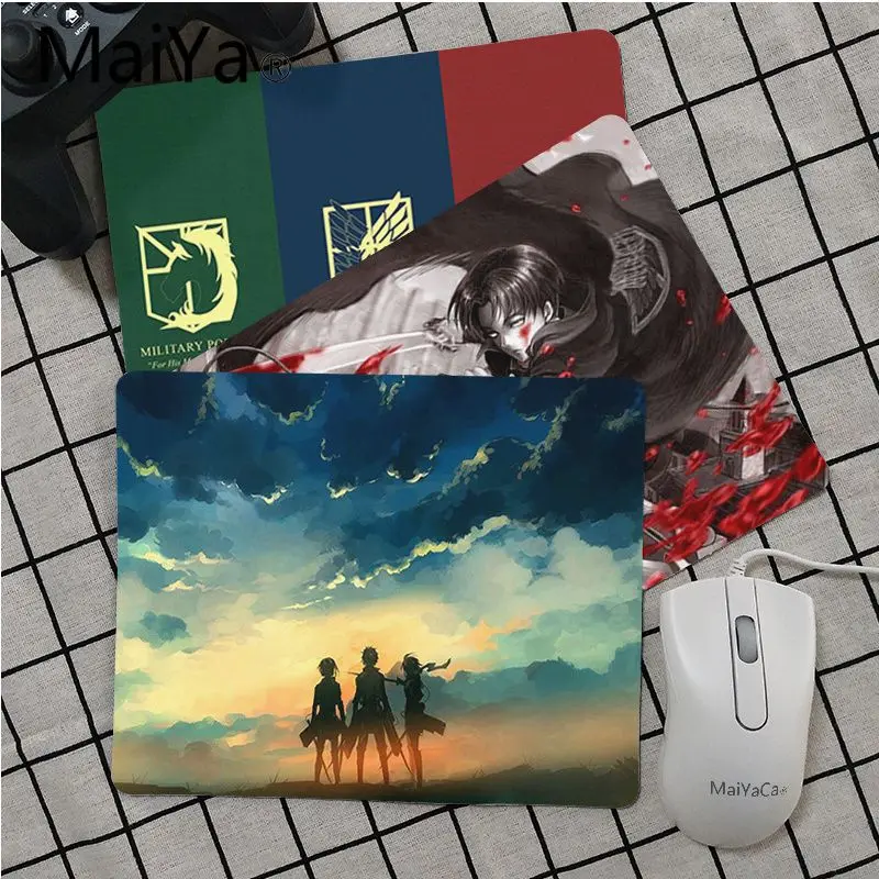 

Maiya Top Quality Attack On Titan Unique Desktop Pad Game Mousepad Top Selling Wholesale Gaming Pad mouse