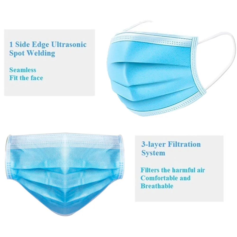 

50pcs Cycling Protective Mask 4 Layers Windproof and Dustproof
