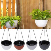 new hanging round flower pot all matches self absorbing container plants garden decoration watering