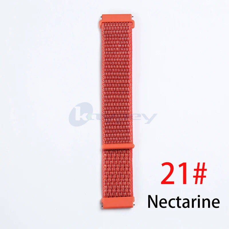 Nectarine Нейлоновый тканый ремешок для Garmin vivoactive3 HR, Смарт-часы, носимый браслет на запястье для Garmin Forerunner 645, музыкальный ремешок для часов - Цвет: Nectarine