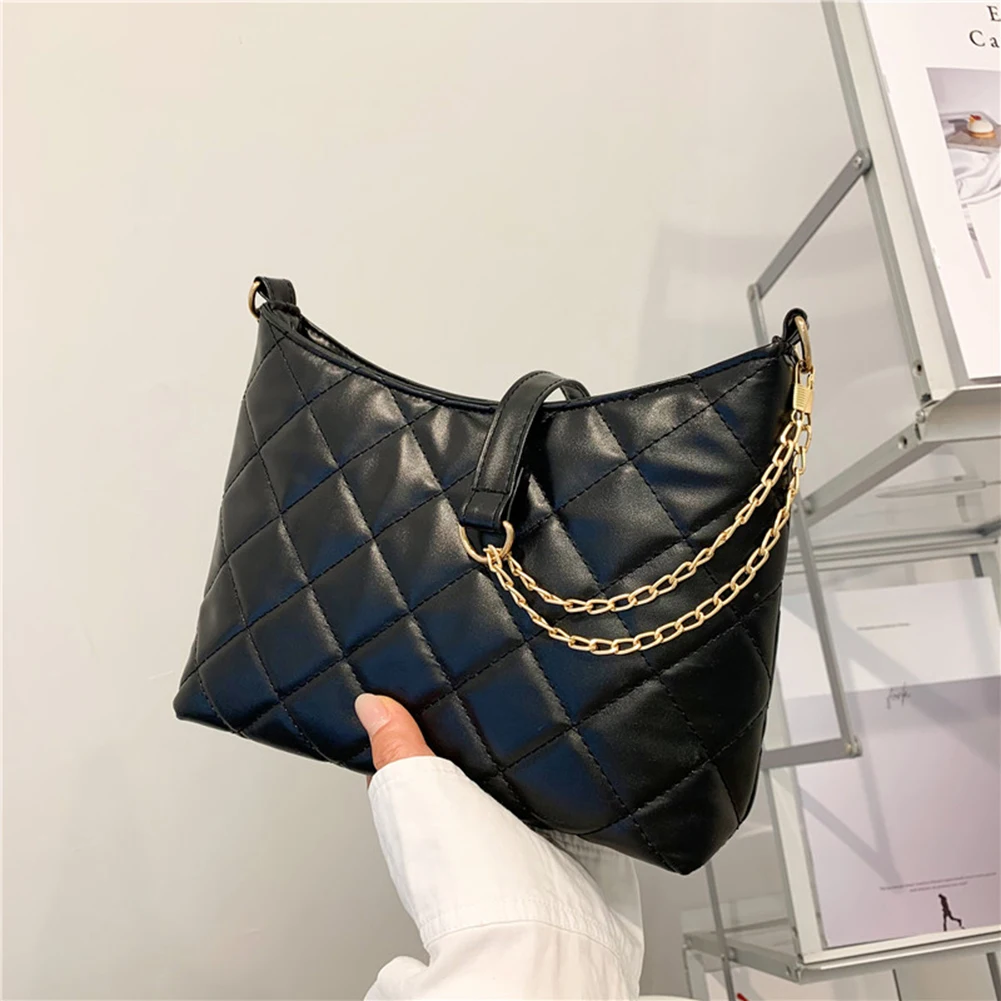 

Fashion women's bag 2021 Geometric Leather Shoulder Bag Casual Ladies Small Underarm Bags designer brand Shopper dropshipping