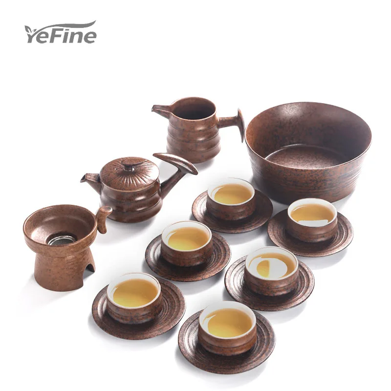 

YeFine японская грубая керамика Ретро чайный набор кунг-фу Zen Wind Set