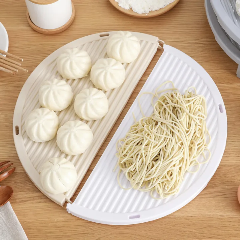 Складная клецки крышка лотка для хранения Pad Кухня органайзер замороженные