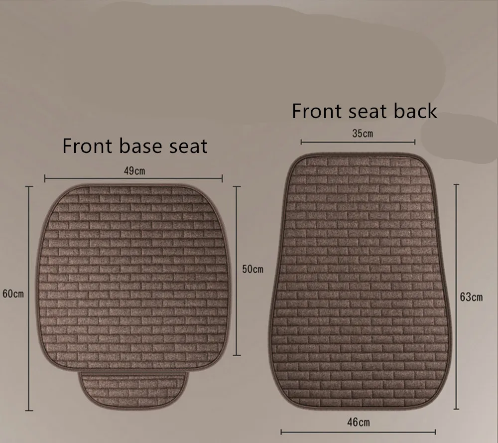 Чехол для автомобильного сиденья защитная подушка переднего/заднего из льна