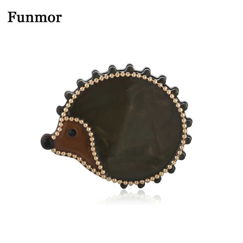 Funmor Kawaii Ежик Броши украшение бисером акриловые Заколки ювелирные изделия