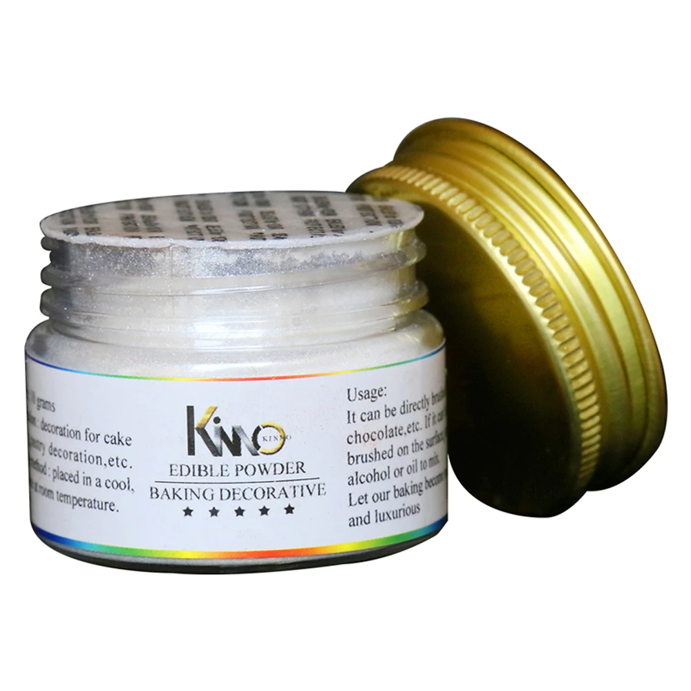 Съедобные Еда порошок серебра Fondant (сахарная) пигмент раскраски чтобы украсить