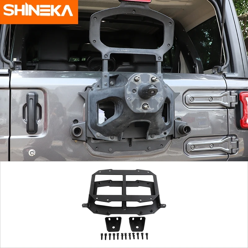 

SHINEKA Car Taillgate Spare Tire Mounting Kit Holder Bracket Heightening Parts Accessories For Jeep Wrangler JL 2018 2019-2021