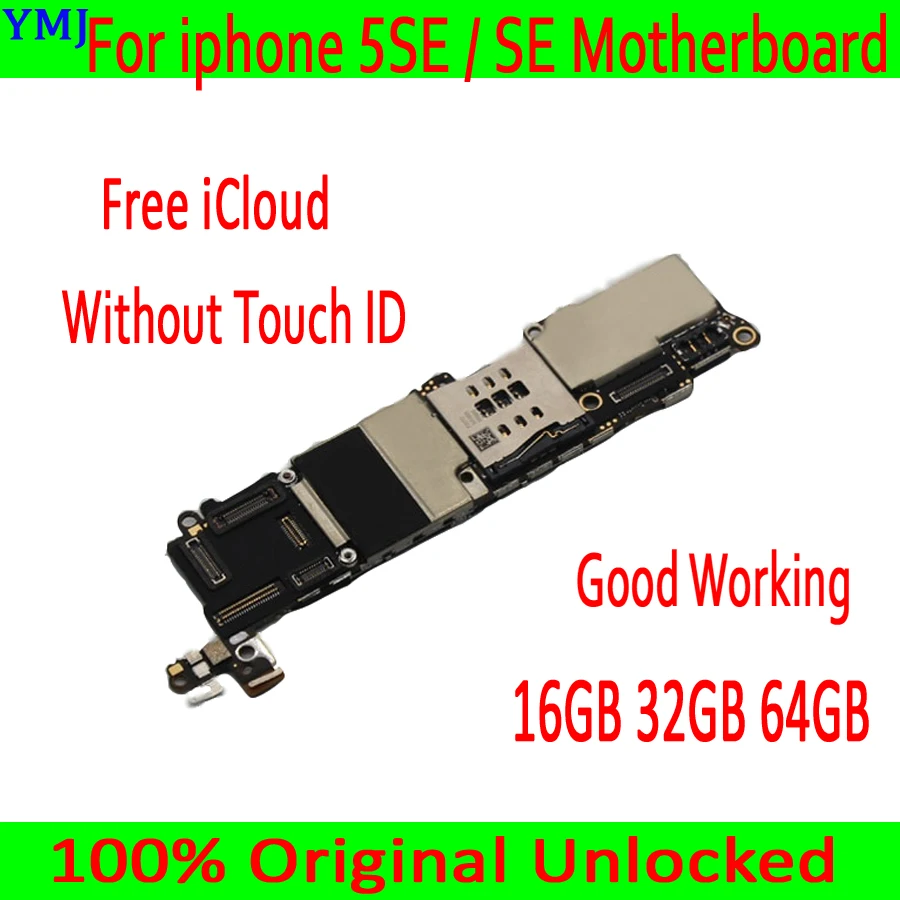 Материнская плата для iphone 5SE SE с бесплатным iCloud 100% оригинальная разблокированная