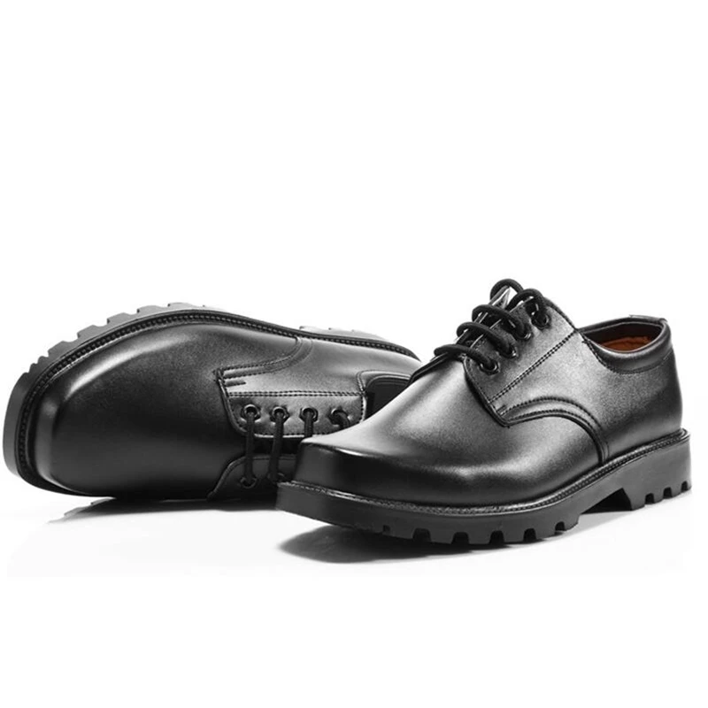 Safety Steel Toe Shoes Men Leather Dress Black for Work Boots New Waterproof Anti-smash Ankle | Обувь