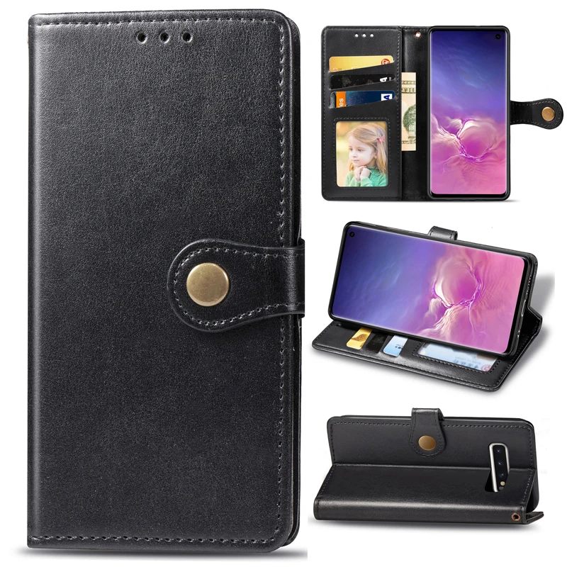 Чехол книжка A10 A20 A30 A40 A50 A70 A90 кожаный чехол для Samsung Galaxy J3 J5 J7 2017 J4 J6 S10 S9 S8 Plus J2 Prime