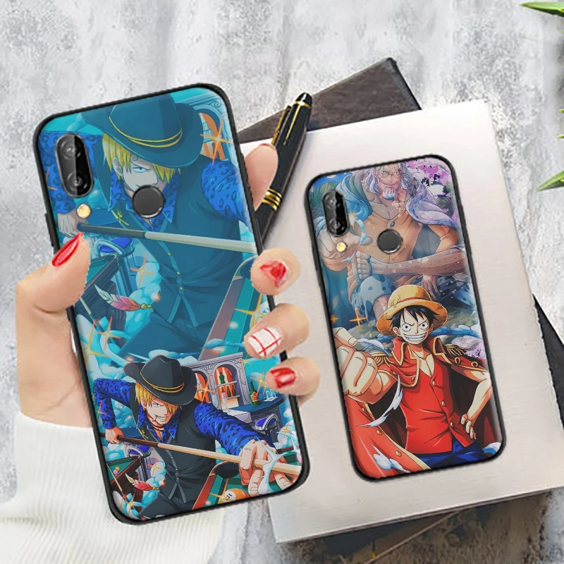 

Japan Anime One Pieces Luffy Zoro Phone Case For Huawei P Smart Z 2019 2021 P20 Pro P30 P40 P40 Lite Pro Soft TPU Cover Coque