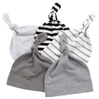 2 шт.лот регулируемые детские шапки весна осень 100% хлопок Детские шапочки унисекс Детские шапки