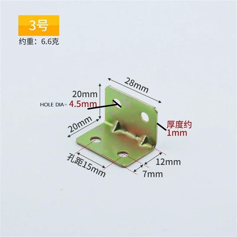 10 шт. треугольный угловой кронштейн типа L|Угловые кронштейны| |