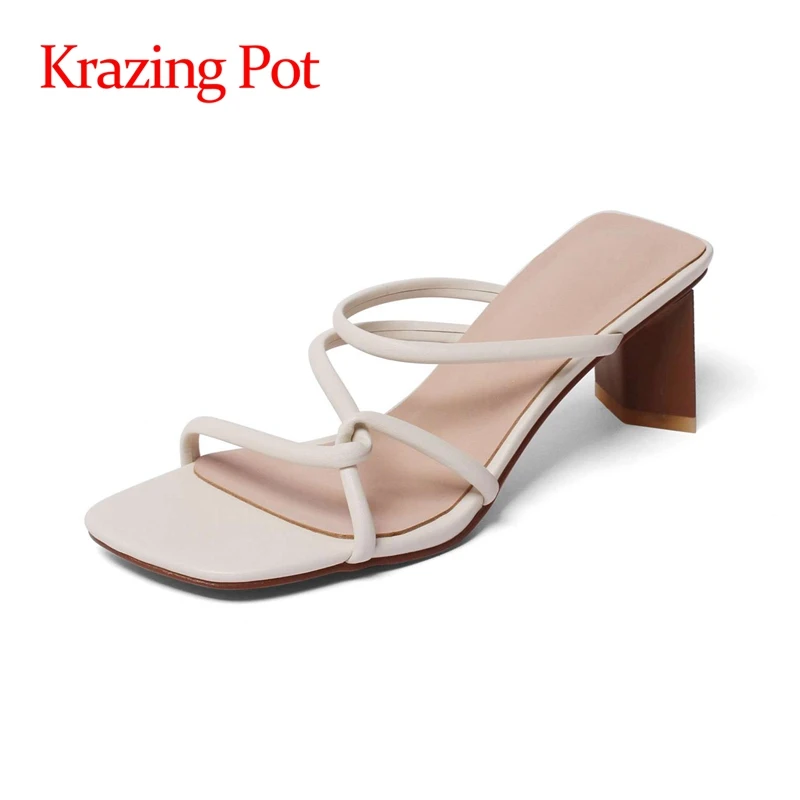 

lenkisen open toe high heels slingback young lady Korean girls solid vintage British school pleated slip on sandals women L67