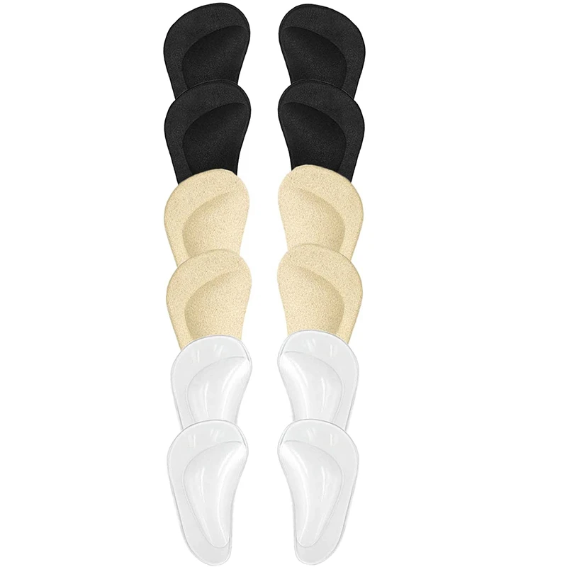 (12 шт.) арочная опора, мягкие гелевые стельки, многоразовые арочные подушечки на высоком каблуке, лучше всего подходят для подошвенного фасциита и плоскостопия, арка